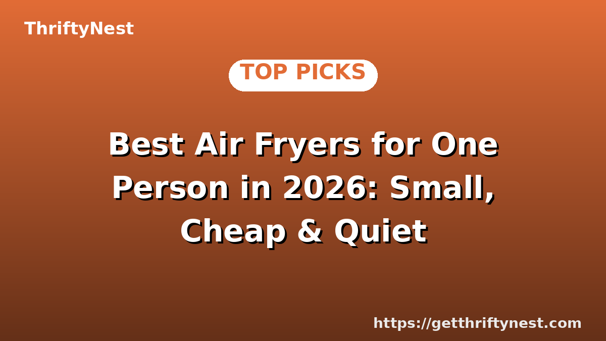 Best Air Fryers for One Person in 2026: Small, Cheap & Quiet