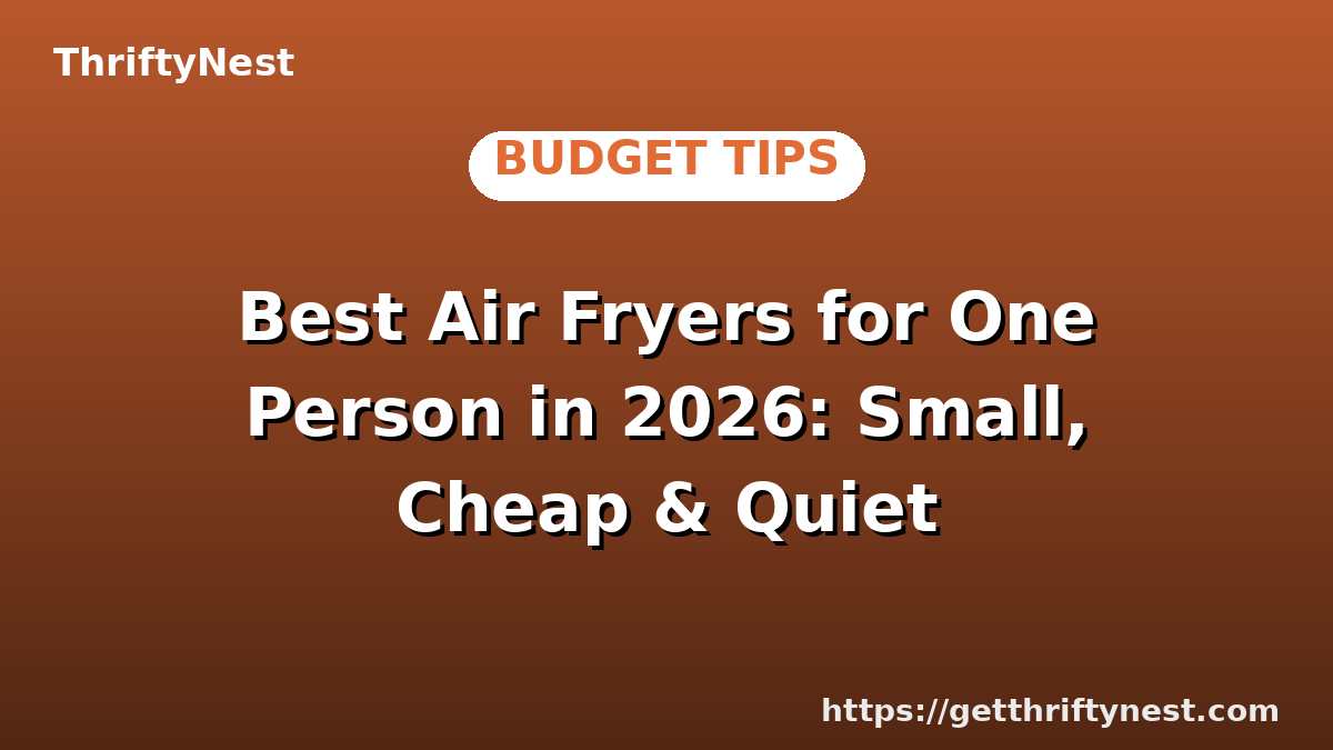 Best Air Fryers for One Person in 2026: Small, Cheap & Quiet