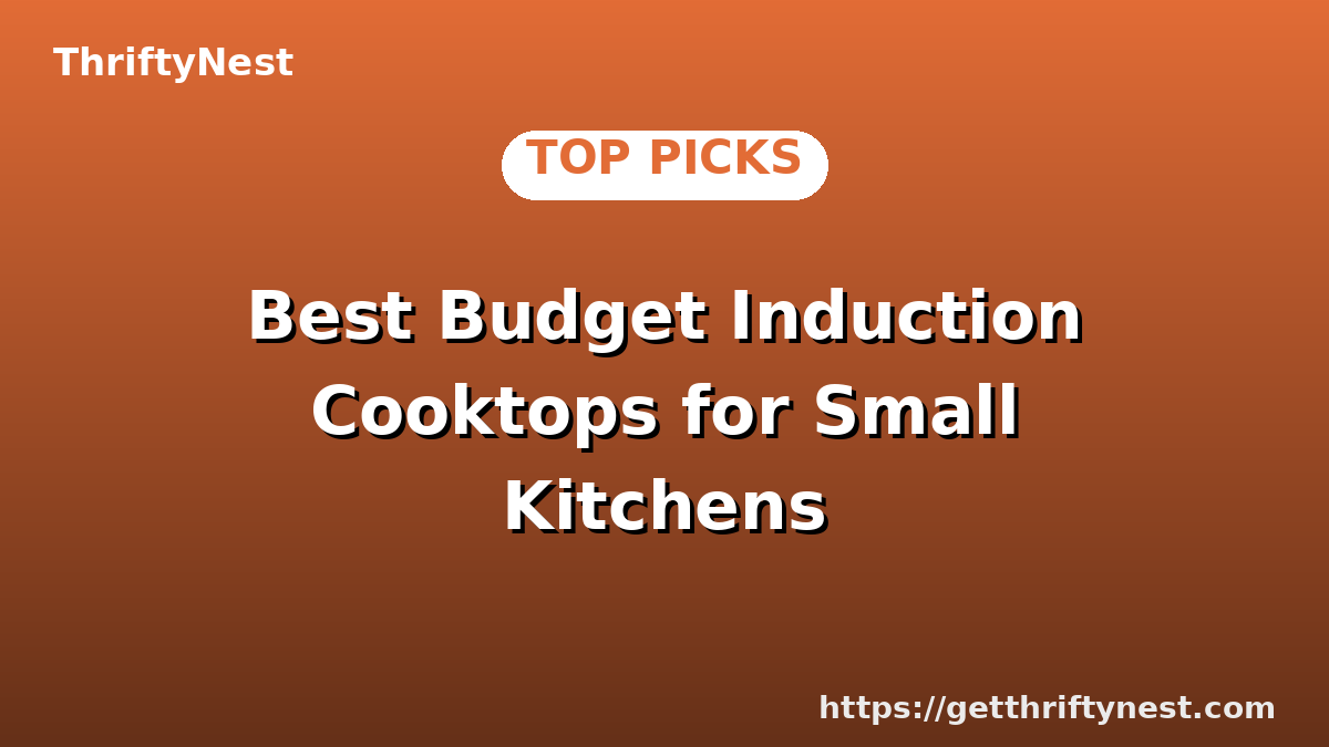 Best Budget Induction Cooktops for Small Kitchens