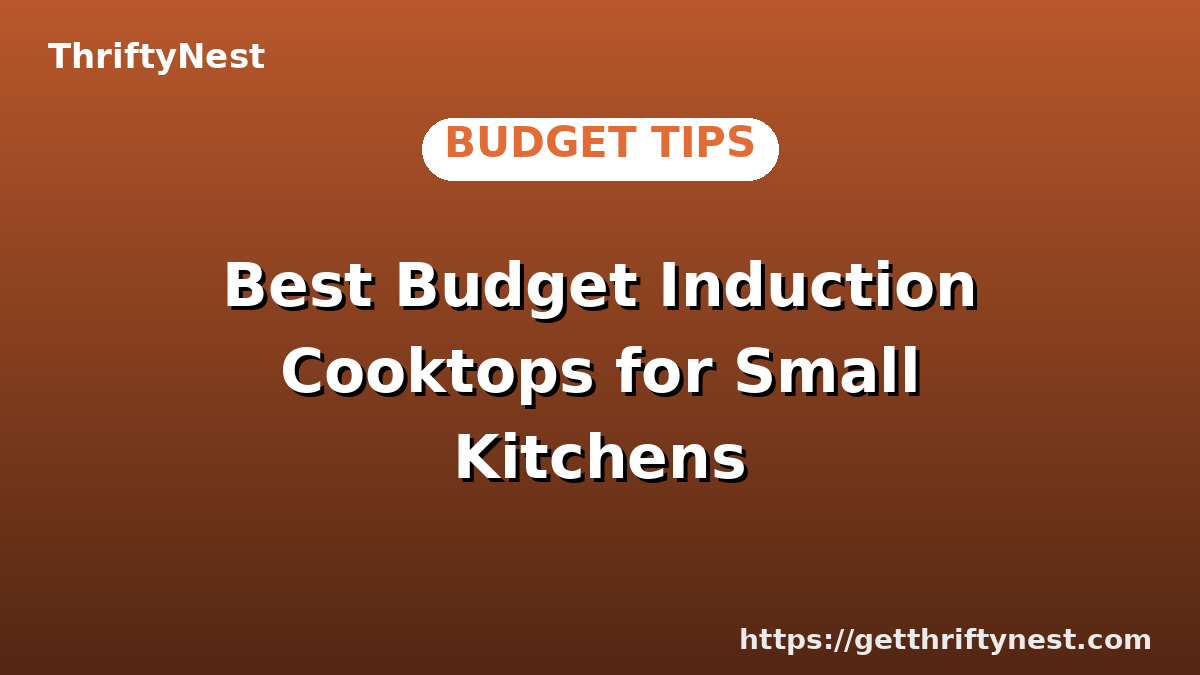 Best Budget Induction Cooktops for Small Kitchens