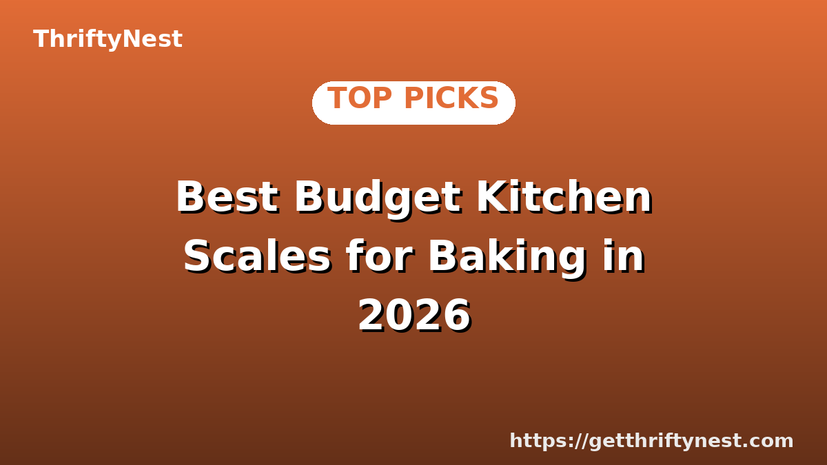 Best Budget Kitchen Scales for Baking in 2026