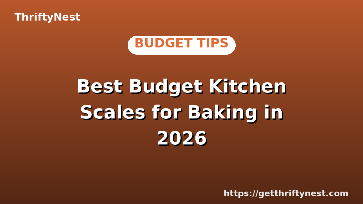 Best Budget Kitchen Scales for Baking in 2026