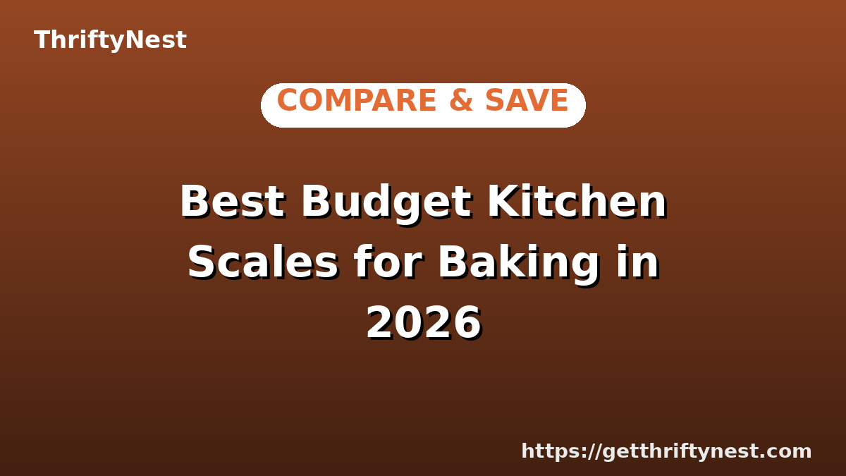 Best Budget Kitchen Scales for Baking in 2026