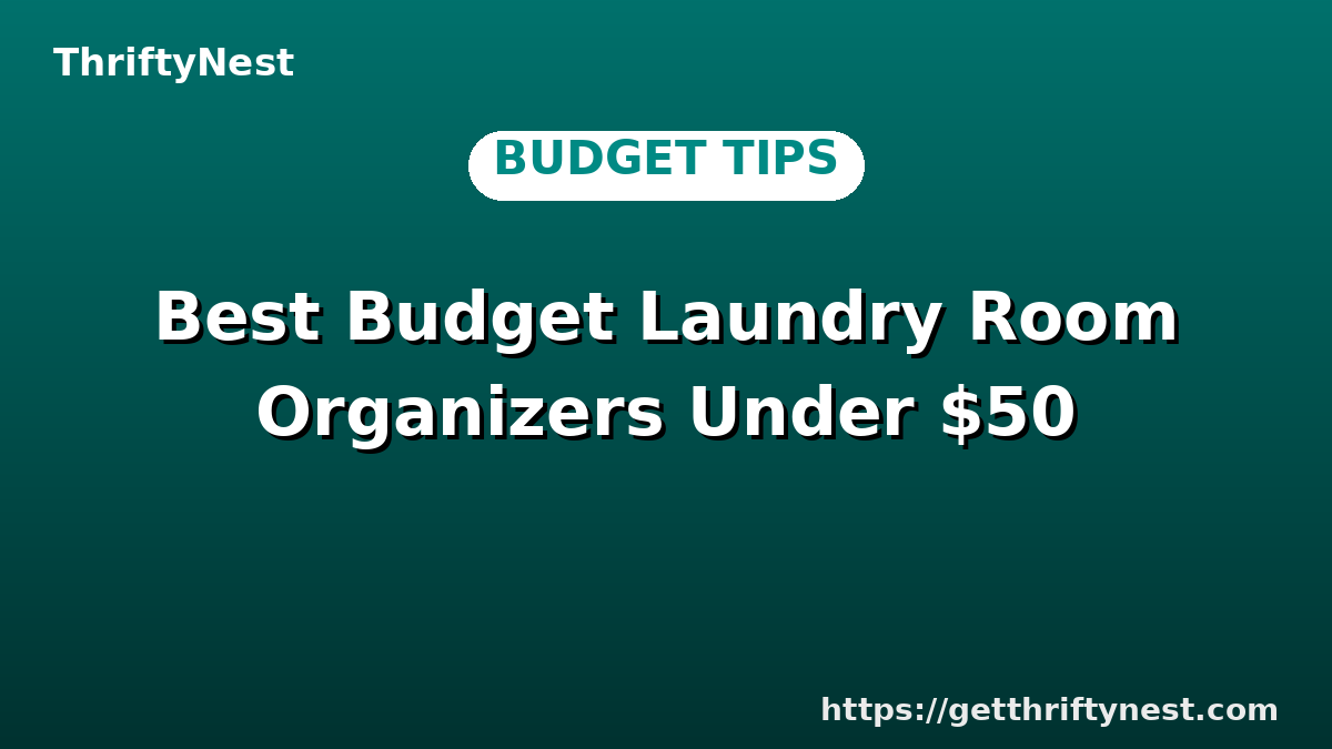 Best Budget Laundry Room Organizers Under $50