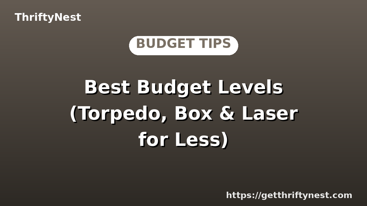 Best Budget Levels (Torpedo, Box & Laser for Less)