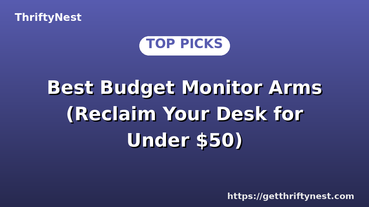 Best Budget Monitor Arms (Reclaim Your Desk for Under $50)
