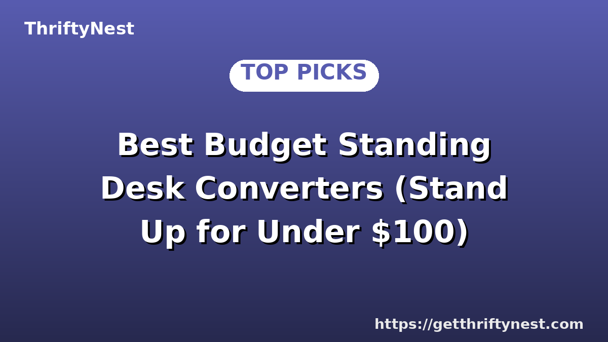 Best Budget Standing Desk Converters (Stand Up for Under $100)