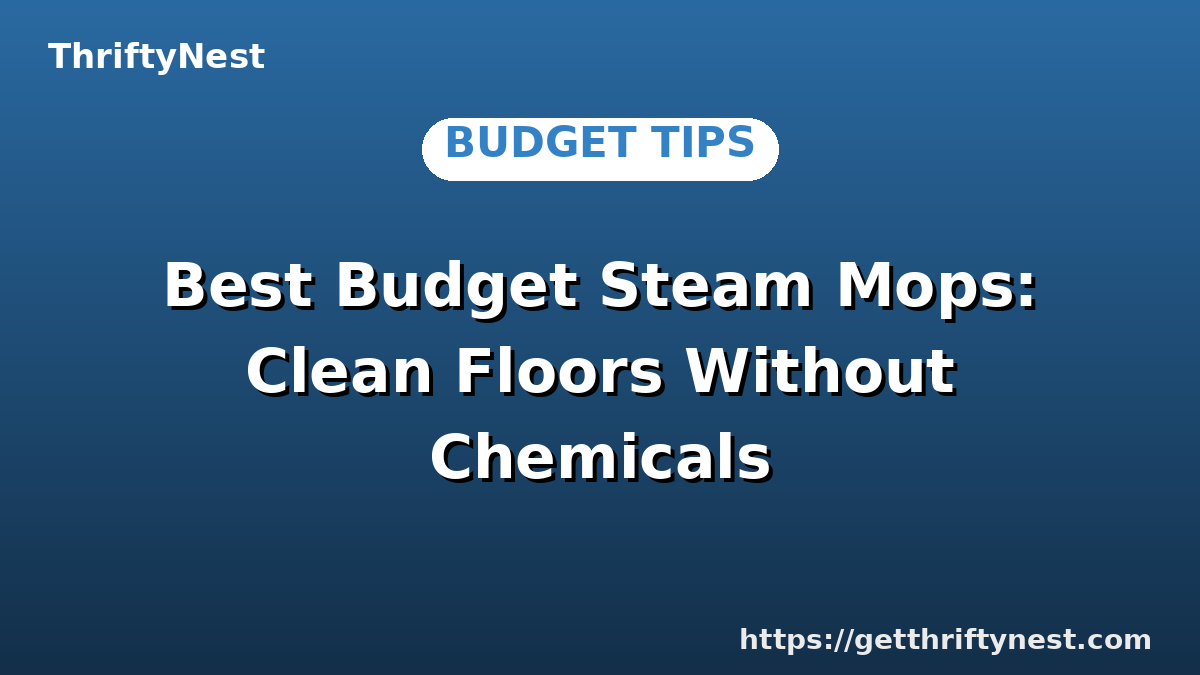 Best Budget Steam Mops: Clean Floors Without Chemicals