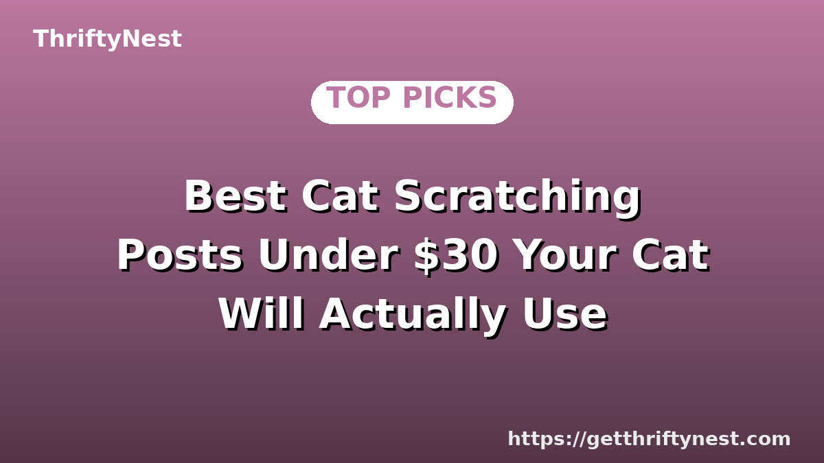 Best Cat Scratching Posts Under $30 Your Cat Will Actually Use