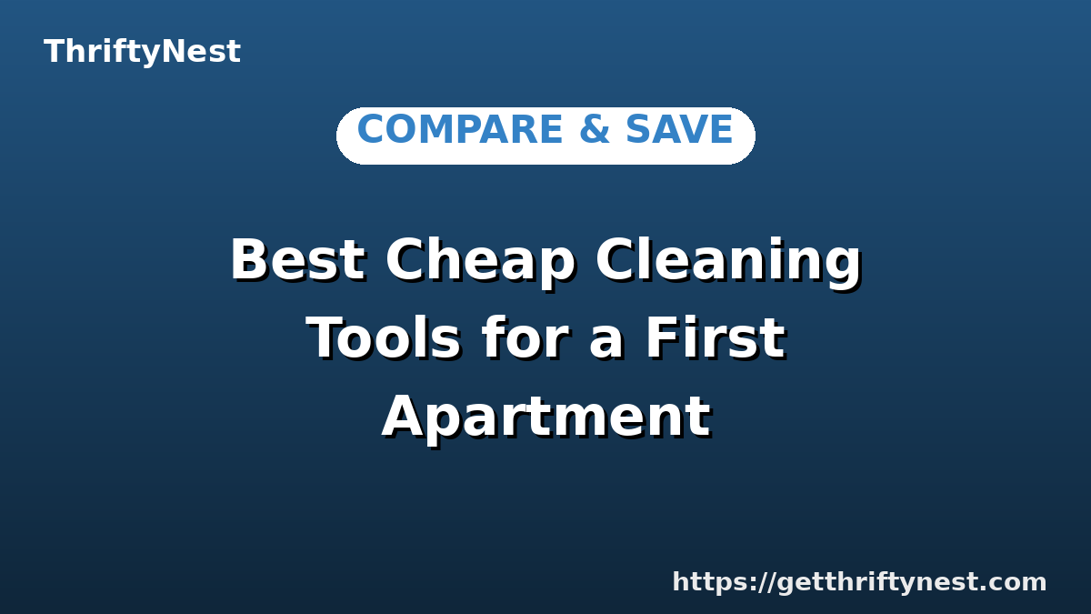 Best Cheap Cleaning Tools for a First Apartment