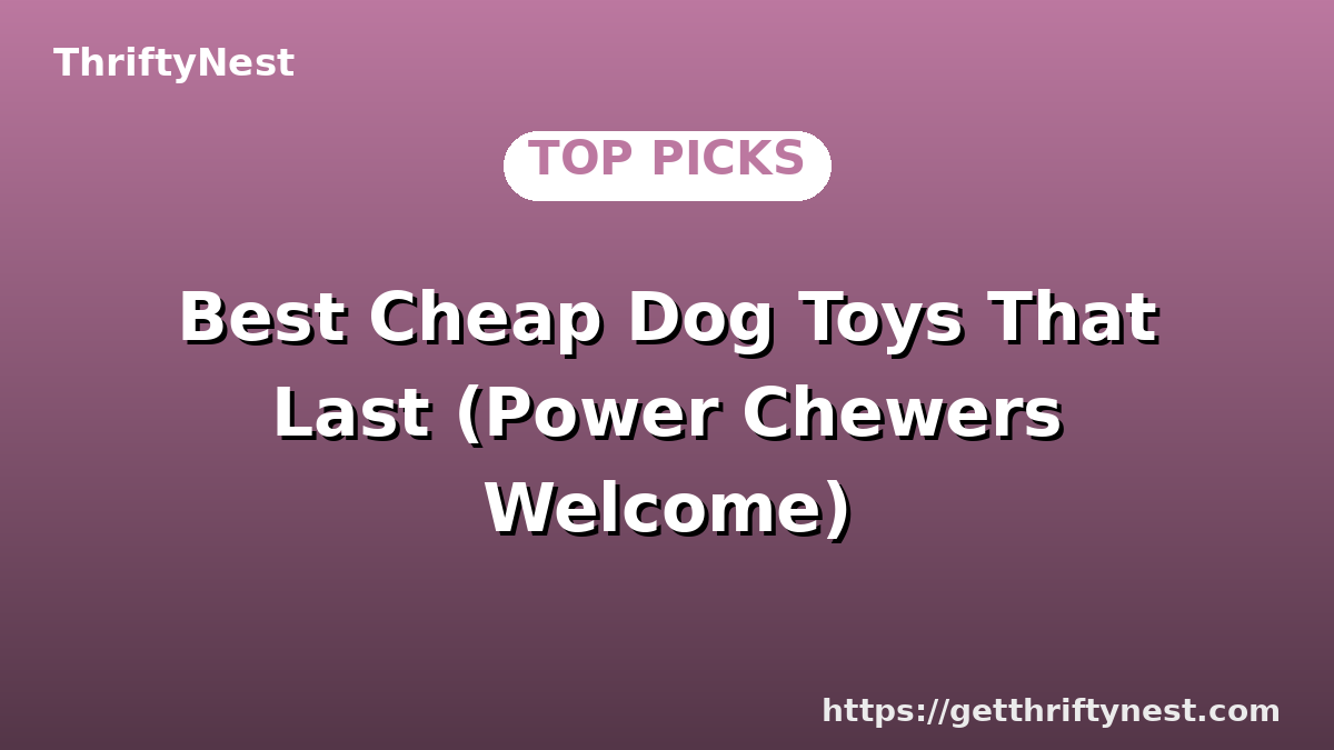 Best Cheap Dog Toys That Last (Power Chewers Welcome)