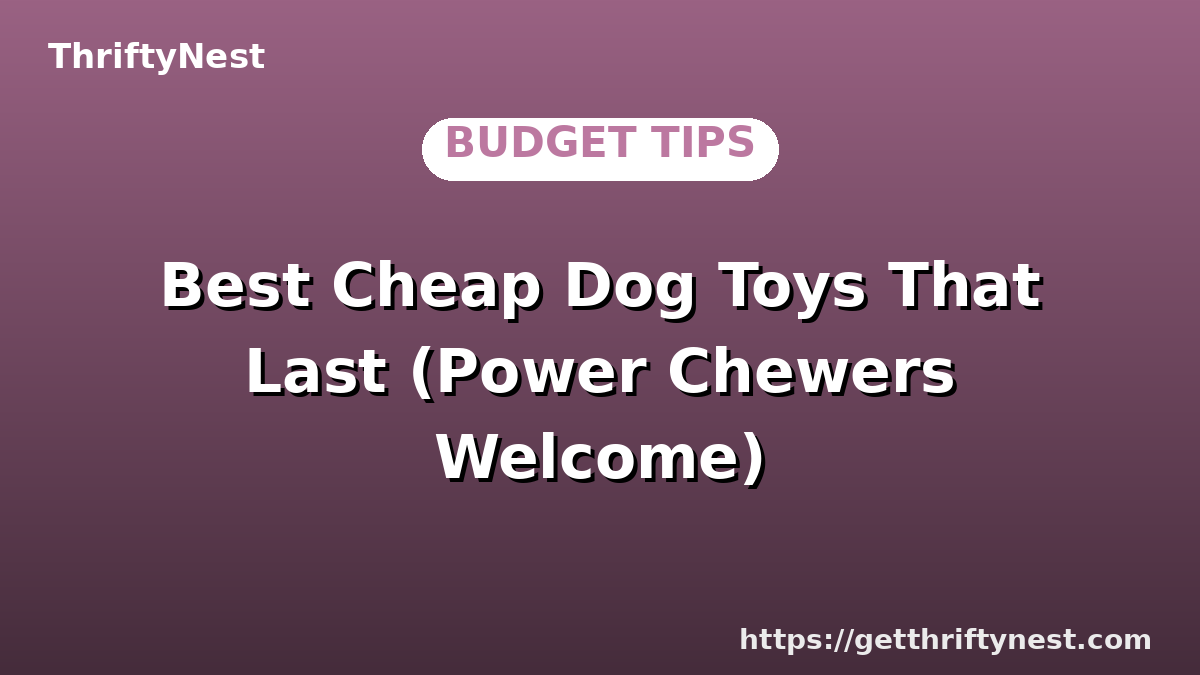 Best Cheap Dog Toys That Last (Power Chewers Welcome)