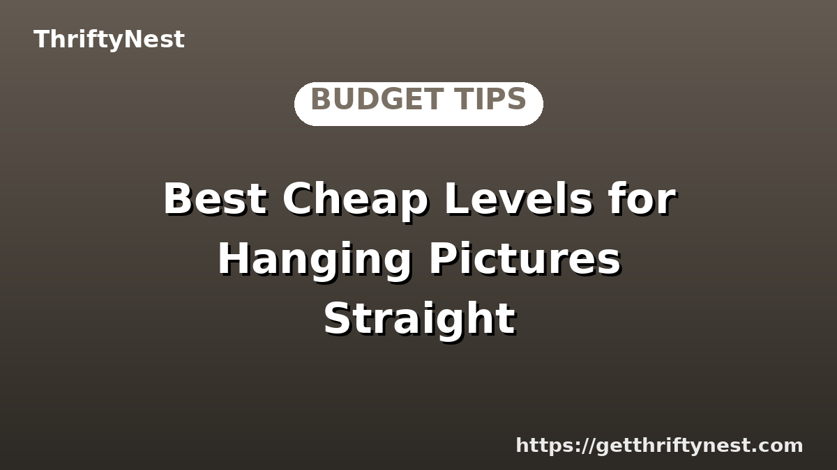 Best Cheap Levels for Hanging Pictures Straight