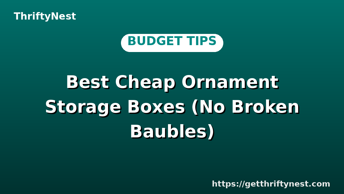 Best Cheap Ornament Storage Boxes (No Broken Baubles)