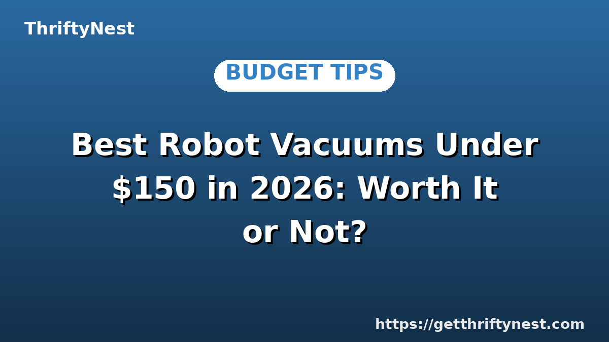 Best Robot Vacuums Under $150 in 2026: Worth It or Not?