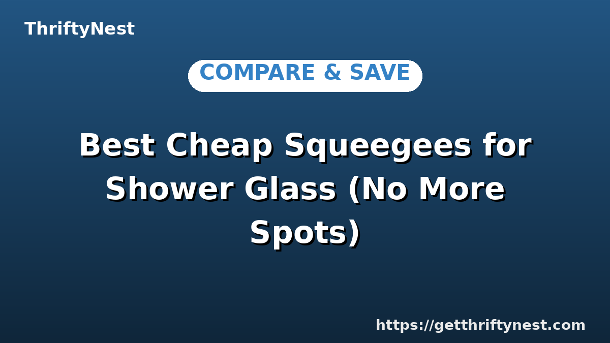 Best Cheap Squeegees for Shower Glass (No More Spots)