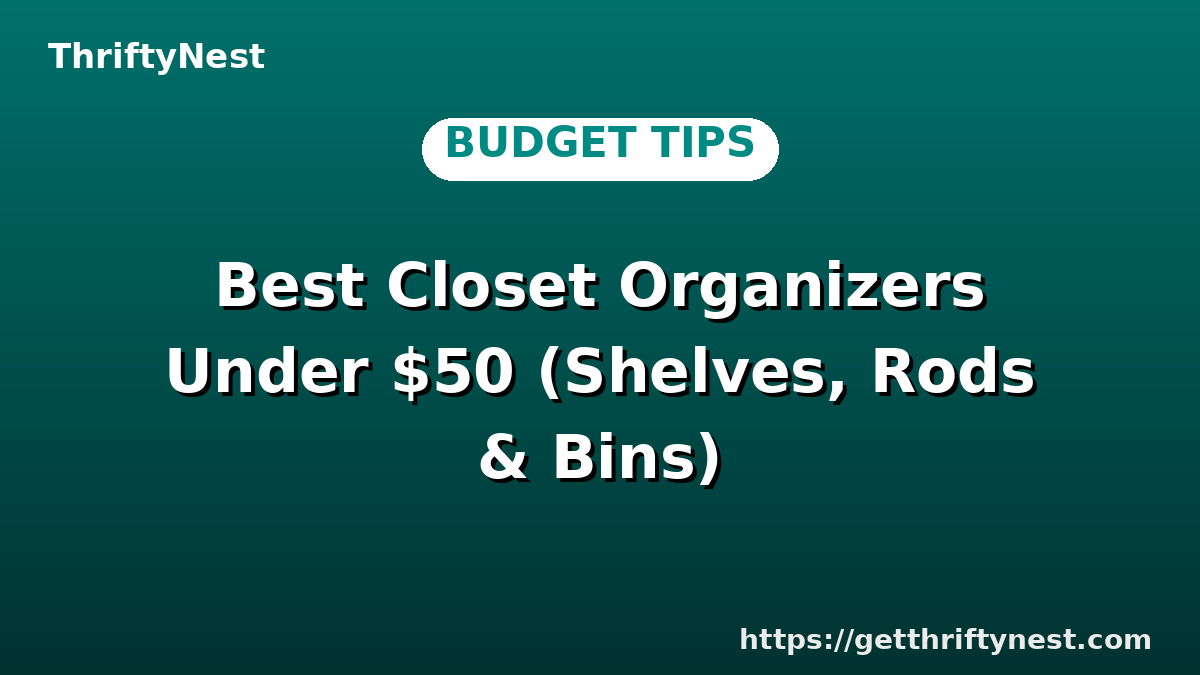 Best Closet Organizers Under $50 (Shelves, Rods & Bins)