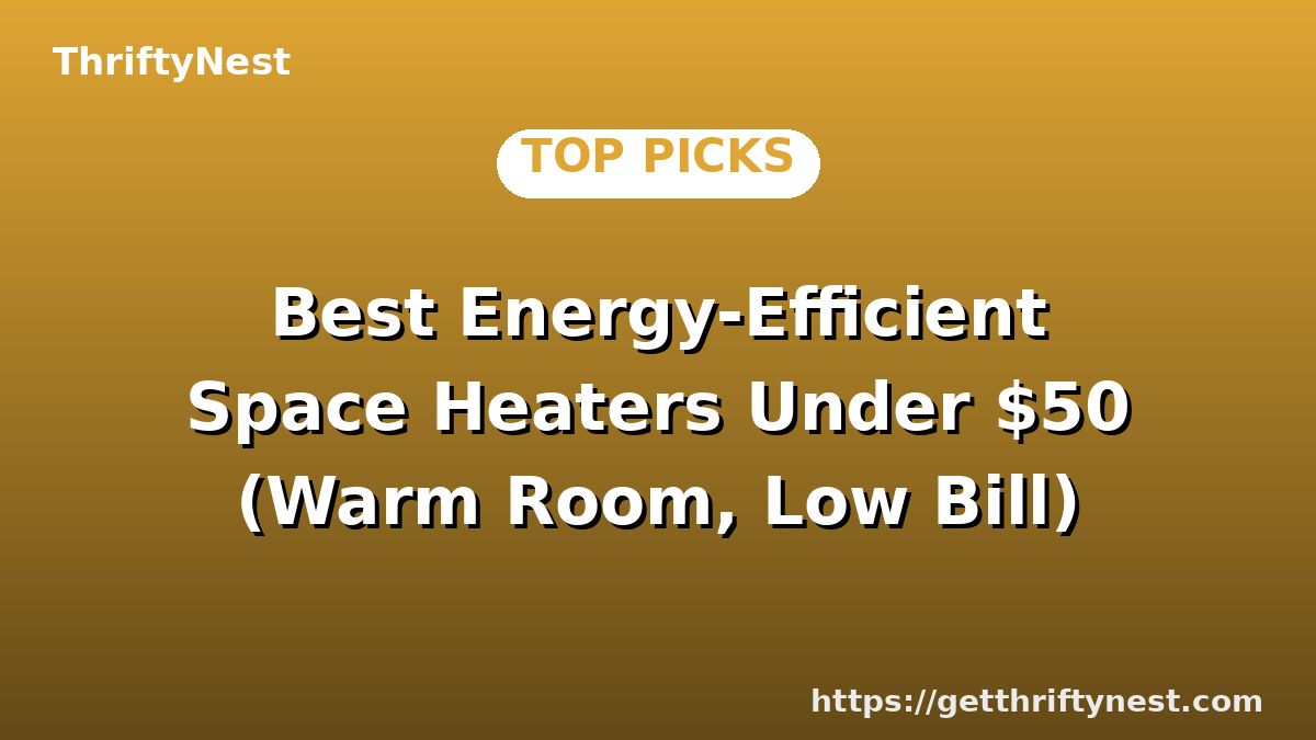 Best Energy-Efficient Space Heaters Under $50 (Warm Room, Low Bill)