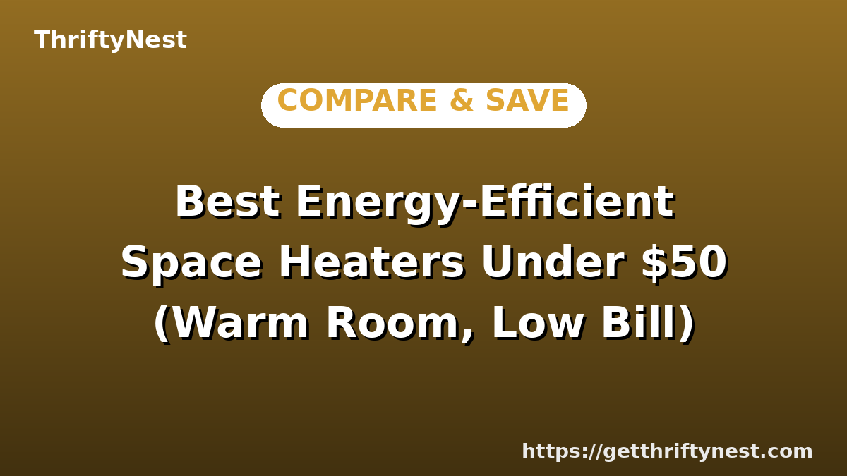 Best Energy-Efficient Space Heaters Under $50 (Warm Room, Low Bill)