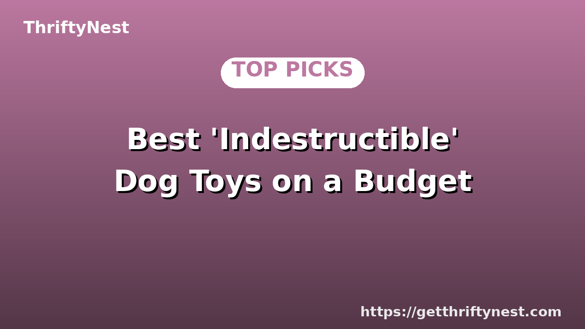 Best 'Indestructible' Dog Toys on a Budget