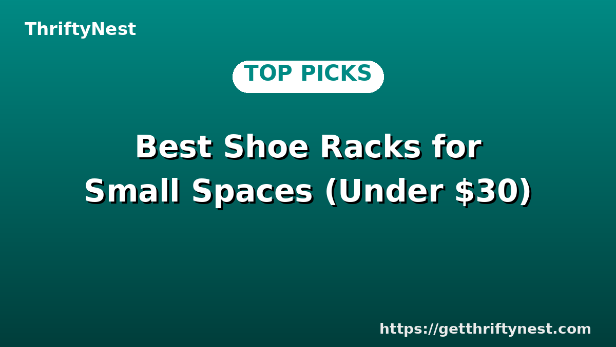 Best Shoe Racks for Small Spaces (Under $30)