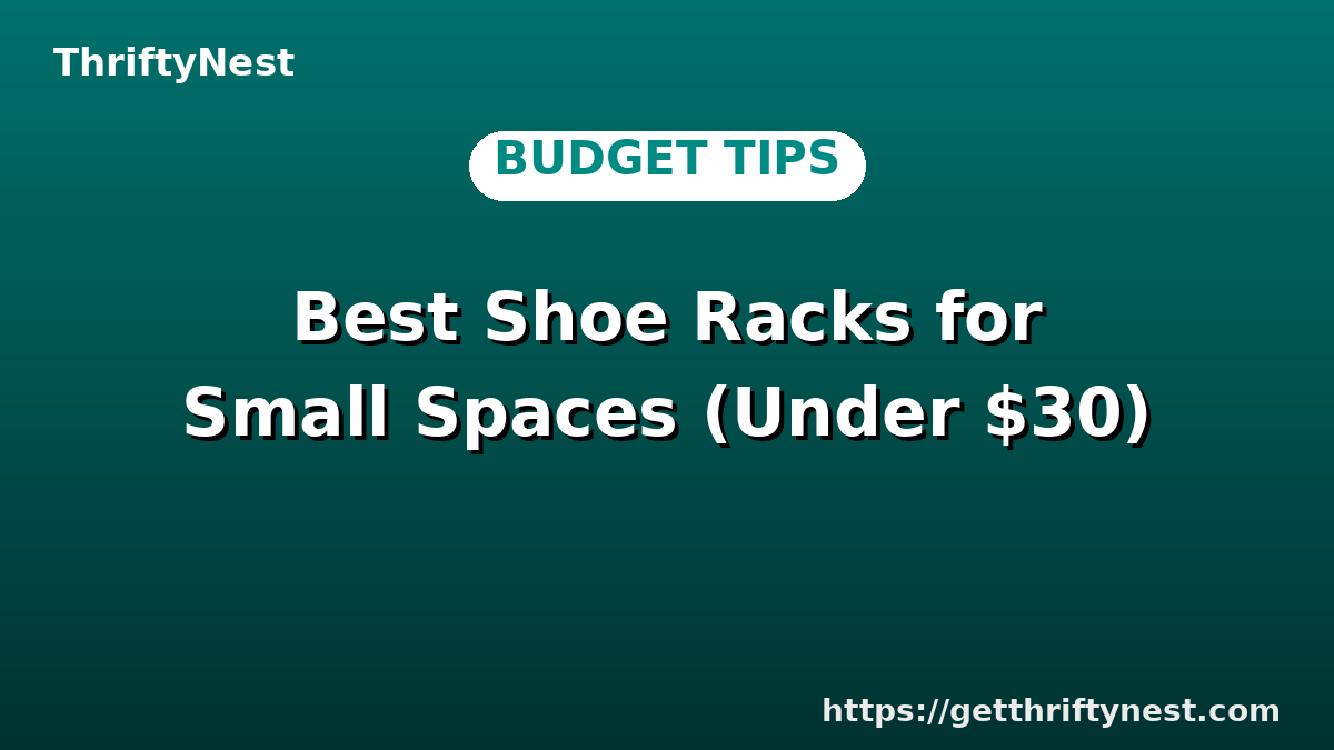 Best Shoe Racks for Small Spaces (Under $30)