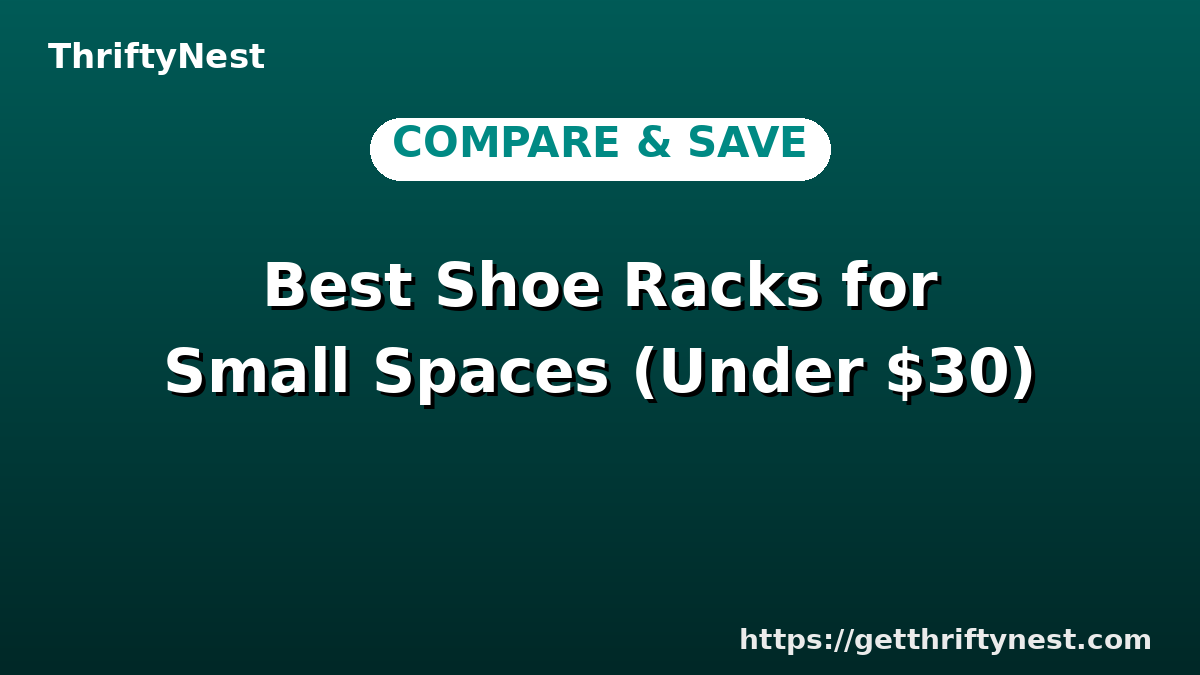 Best Shoe Racks for Small Spaces (Under $30)