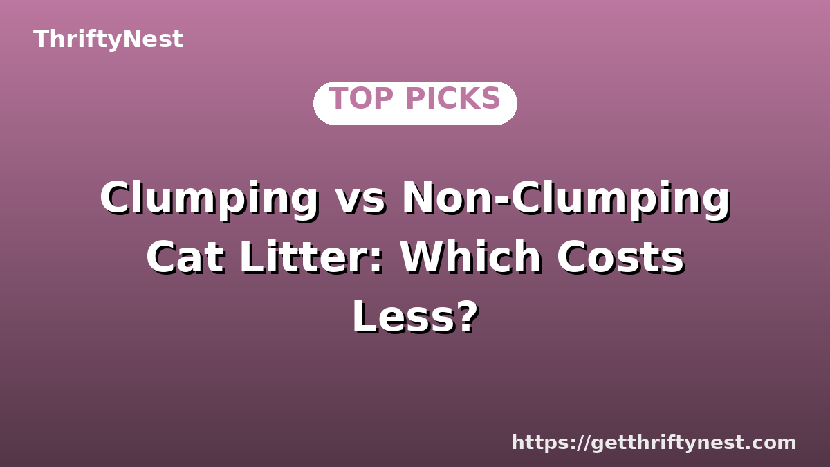 Clumping vs Non-Clumping Cat Litter: Which Costs Less?