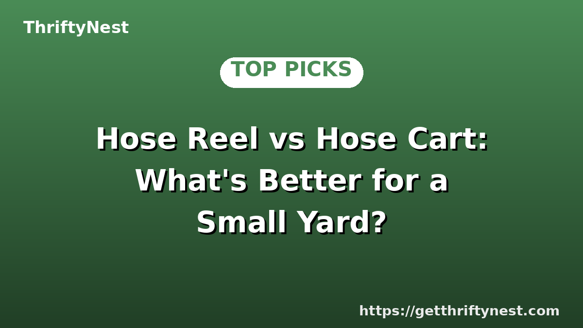 Hose Reel vs Hose Cart: What's Better for a Small Yard?