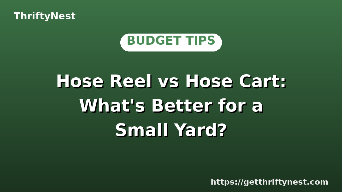 Hose Reel vs Hose Cart: What's Better for a Small Yard?