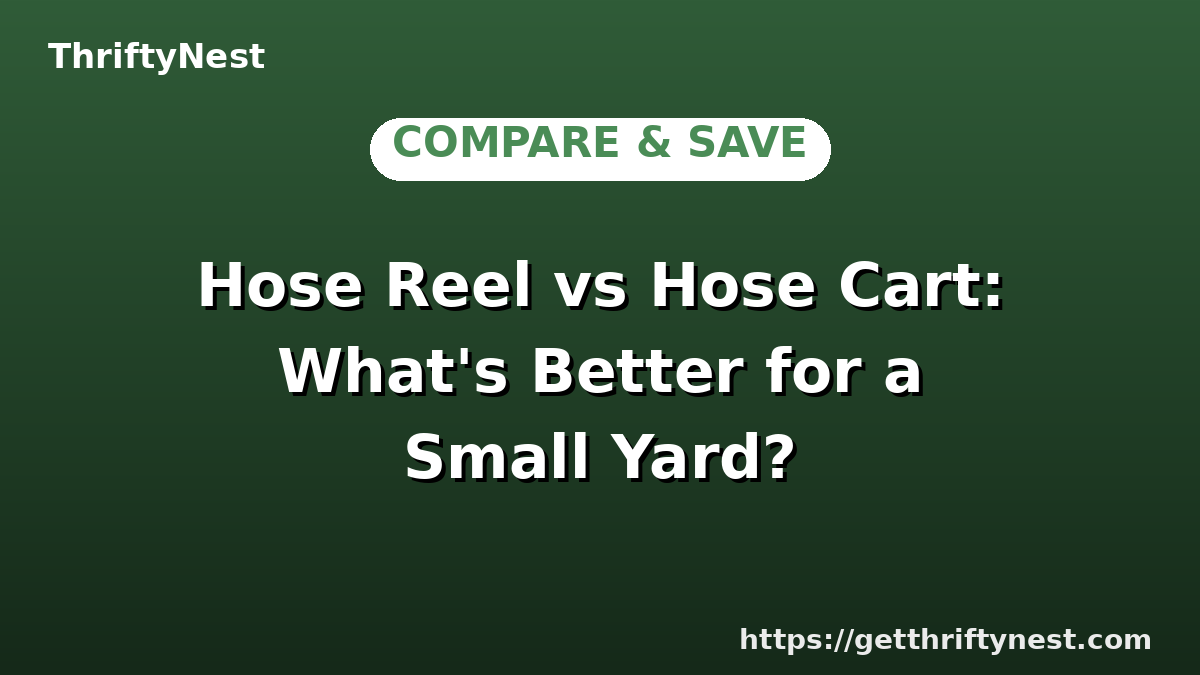 Hose Reel vs Hose Cart: What's Better for a Small Yard?