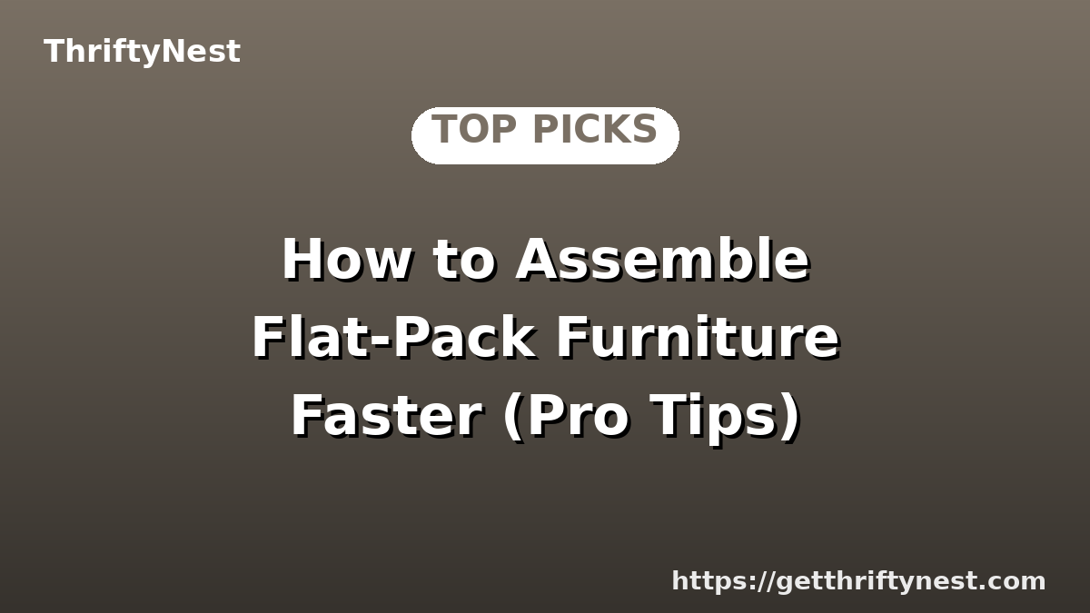 How to Assemble Flat-Pack Furniture Faster (Pro Tips)