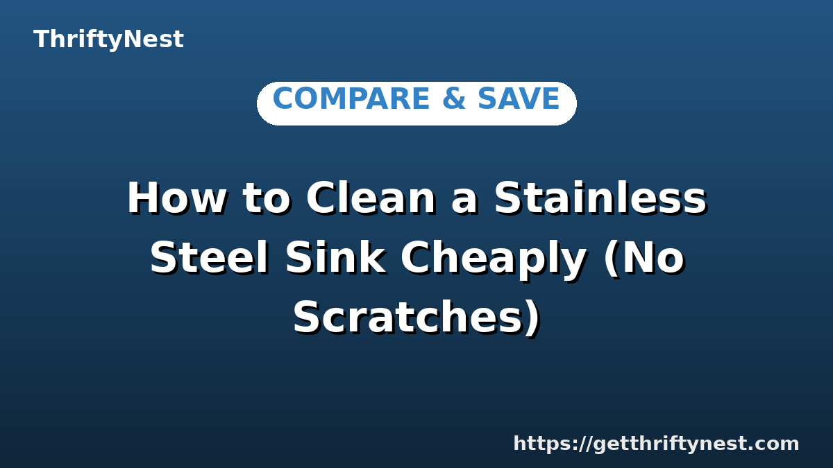 How to Clean a Stainless Steel Sink Cheaply (No Scratches)