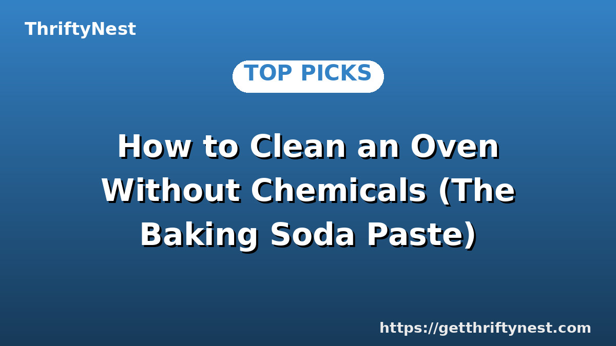 How to Clean an Oven Without Chemicals (The Baking Soda Paste)