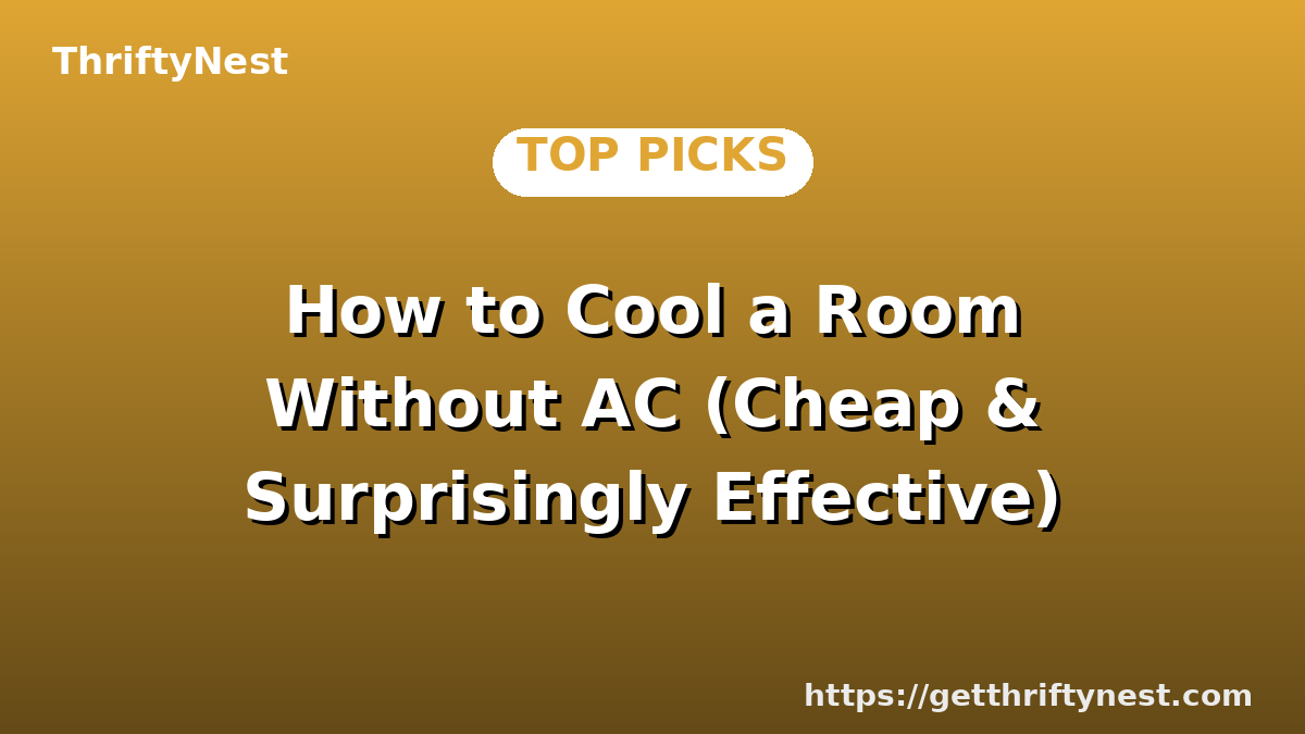 How to Cool a Room Without AC (Cheap & Surprisingly Effective)