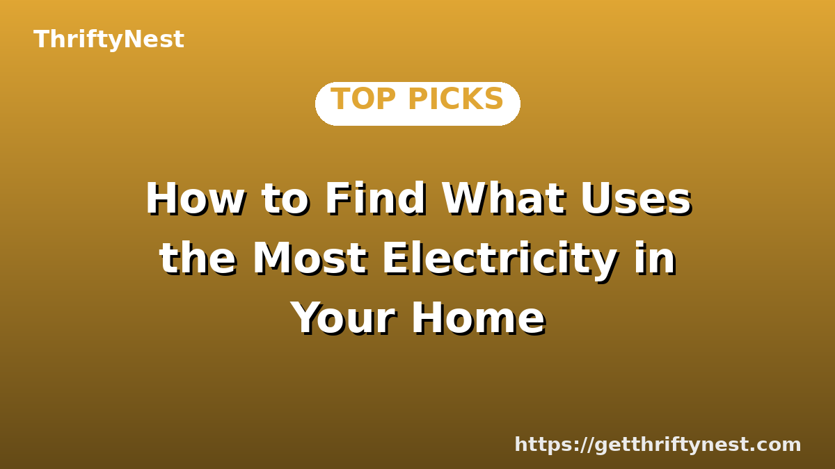 How to Find What Uses the Most Electricity in Your Home