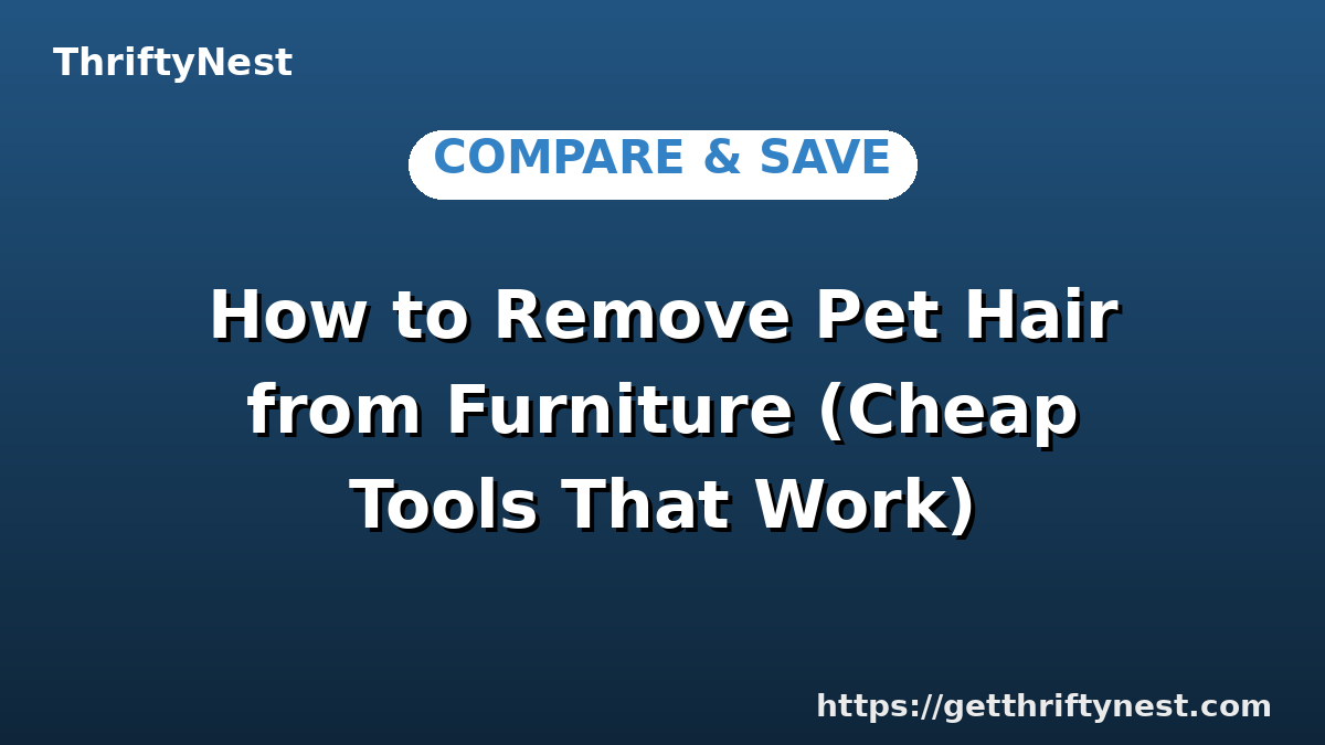How to Remove Pet Hair from Furniture (Cheap Tools That Work)