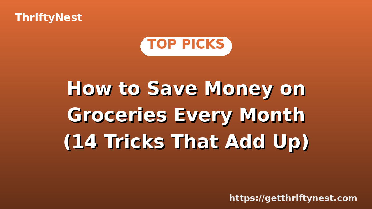 How to Save Money on Groceries Every Month (14 Tricks That Add Up)