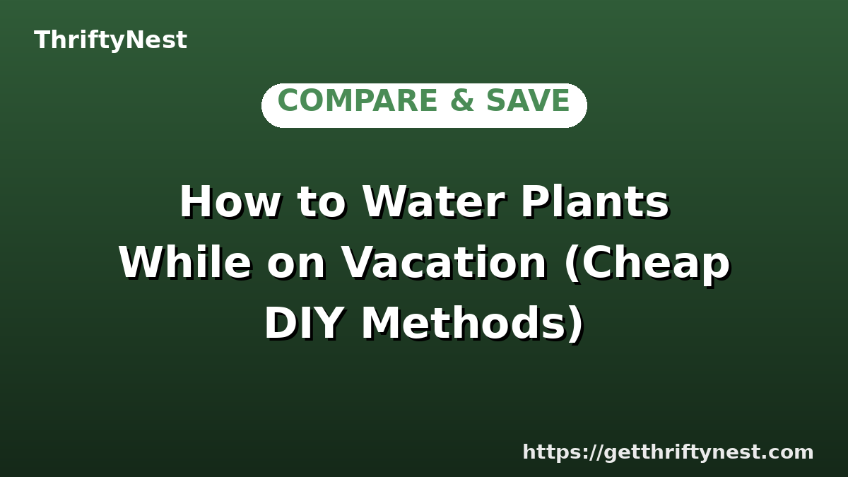 How to Water Plants While on Vacation (Cheap DIY Methods)