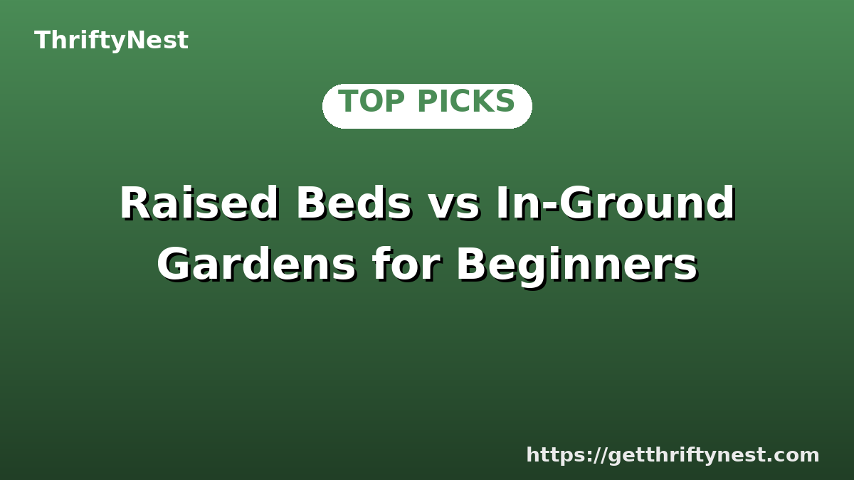 Raised Beds vs In-Ground Gardens for Beginners