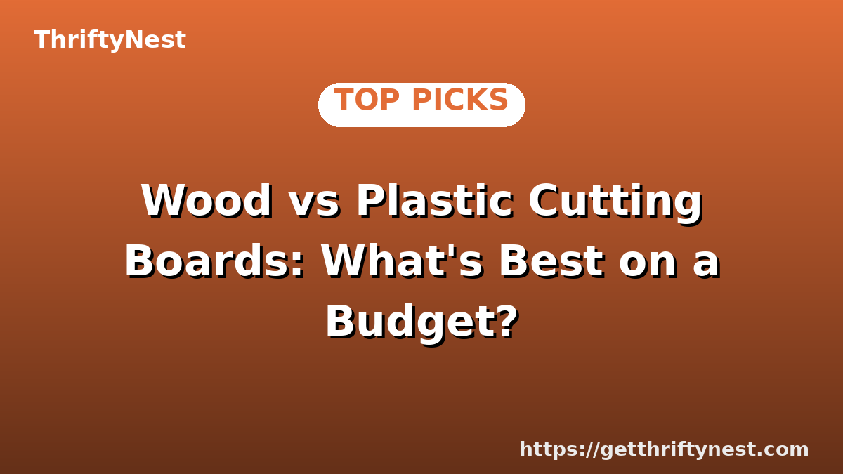 Wood vs Plastic Cutting Boards: What's Best on a Budget?