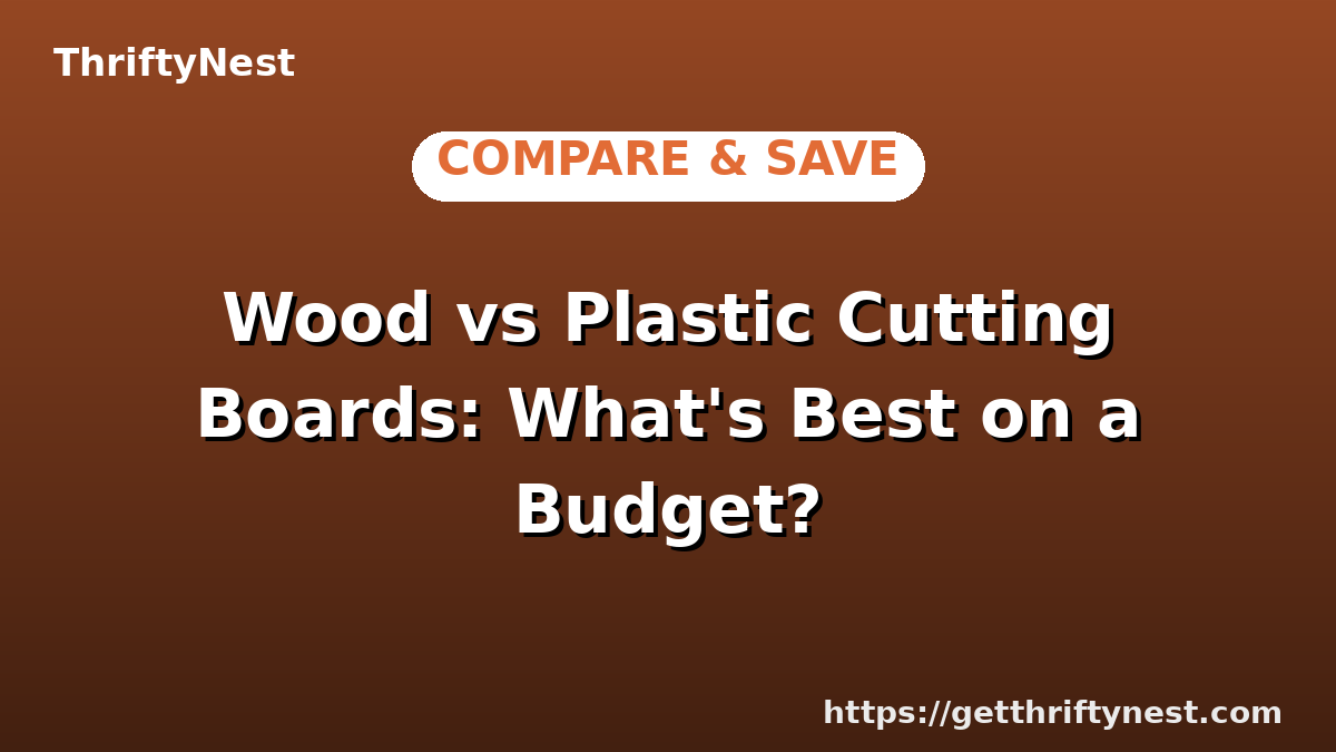 Wood vs Plastic Cutting Boards: What's Best on a Budget?